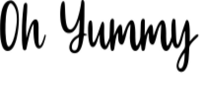 Oh Yummy Font Preview