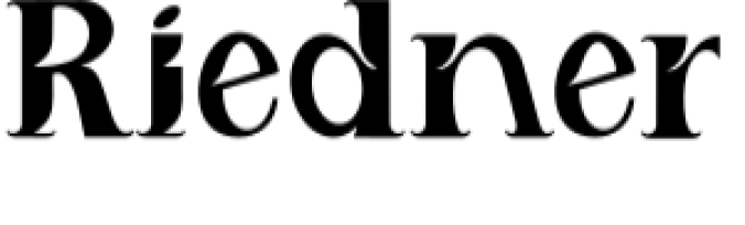 Riedner Font Preview