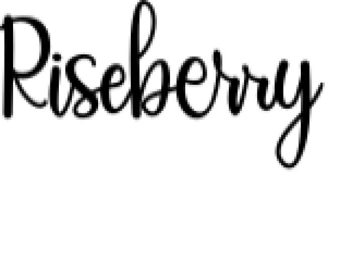 Riseberry Font Preview