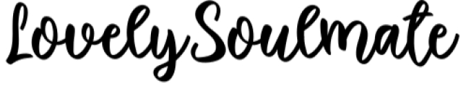 Lovely Soulmate Font Preview