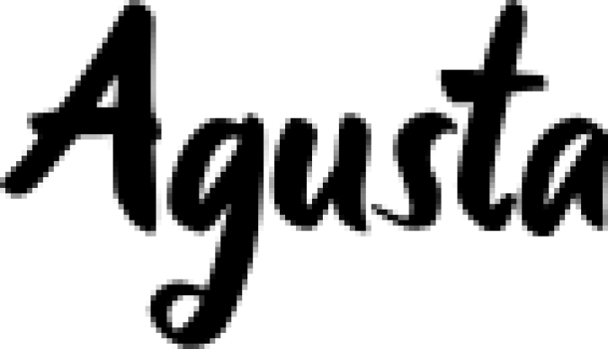Agusta Font Preview