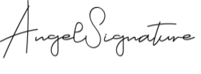 Angel Signature Font Preview