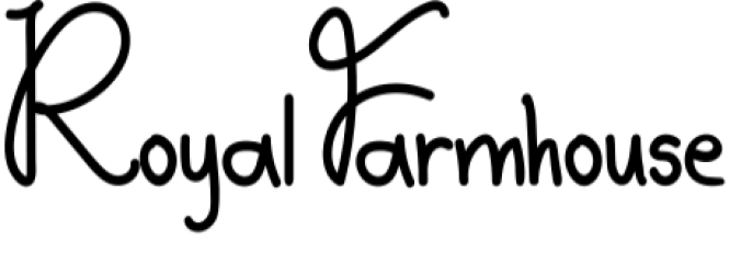 Royal Farmhouse Font Preview