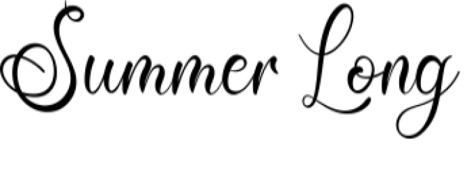 Summer Long Font Preview