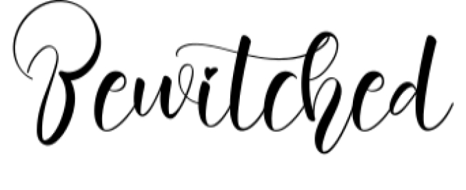 Bewitched Font Preview