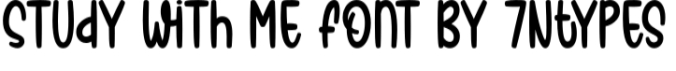 Study with Me Font Preview