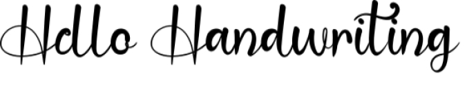 Hello Handwriting Font Preview