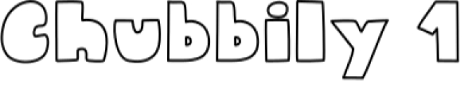 Chubbily and Starry Chubbily Font Preview