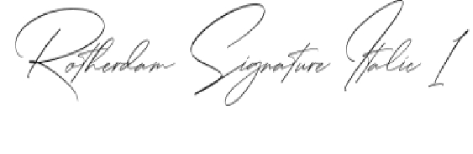 Rotherdam Signature Font Preview