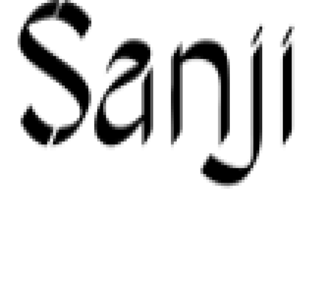 Sanji Font Preview