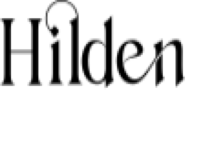 Hilden Font Preview