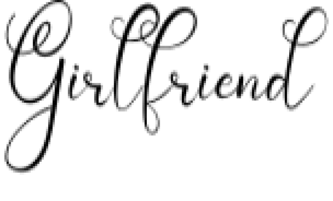 Girl Friend Font Preview