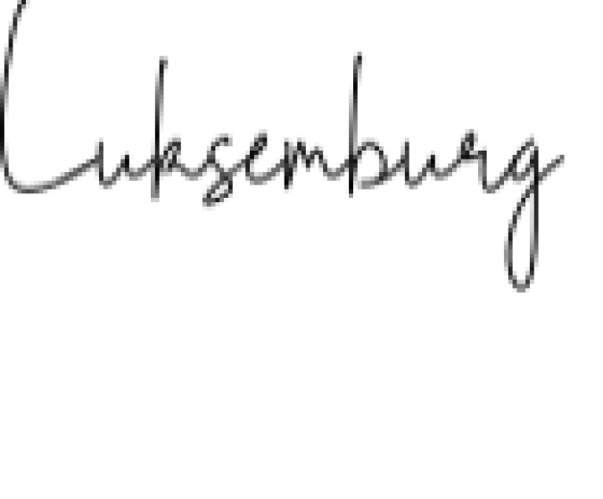 Luksemburg Signature Font Preview