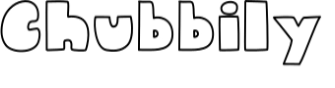 Chubbily and PolkaDot Chubbily Font Preview
