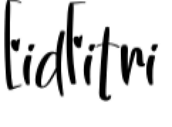 Eid Fitri Font Preview