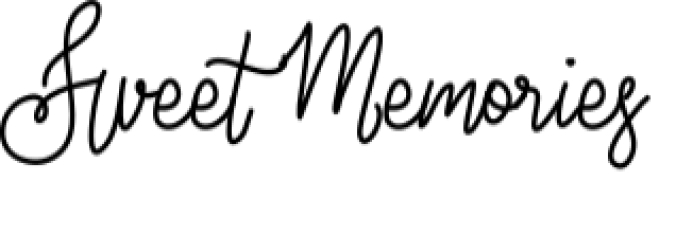Sweet Memories Font Preview