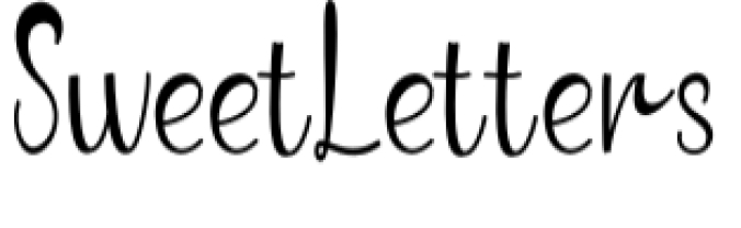 Sweet Letters Font Preview