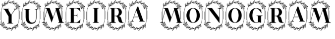 Yumeira Monogram Font Preview