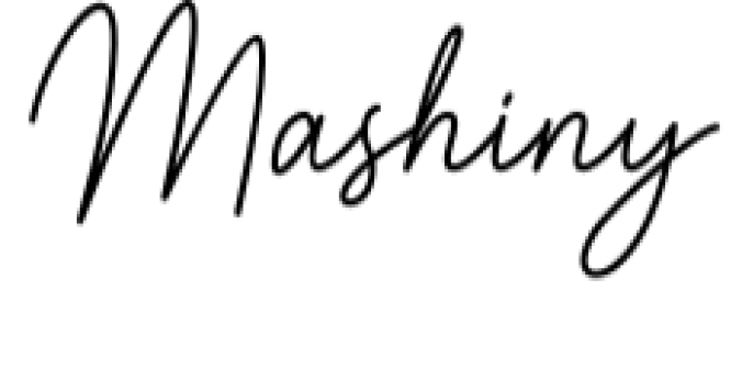 Mashiny Font Preview