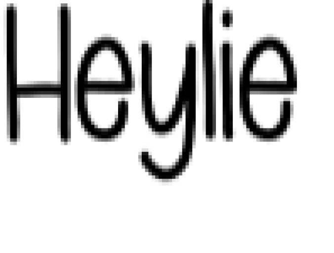 Heylie Font Preview