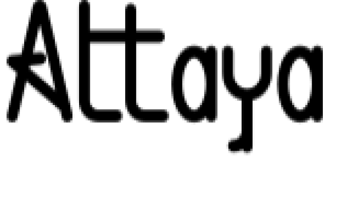 Attaya Font Preview