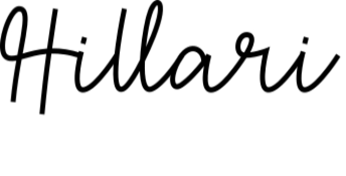 Hillari Font Preview
