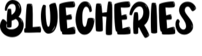 Blue Cheries Font Preview