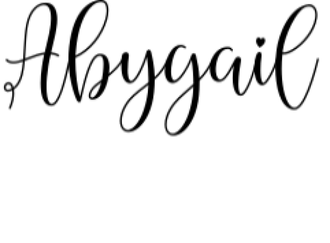 Abygail Font Preview