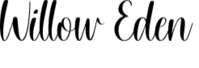 Willow Eden Font Preview