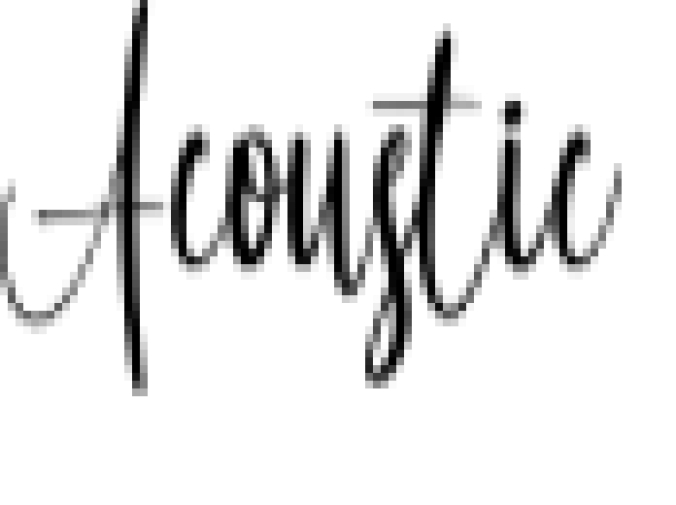 Acoustic Font Preview