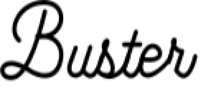 Buster Font Preview