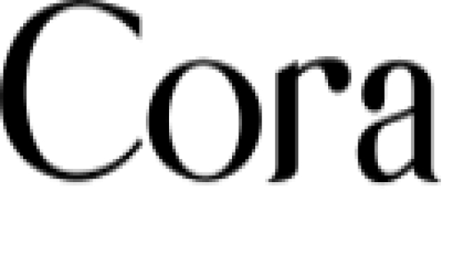Cora Font Preview