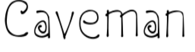 Caveman Font Preview