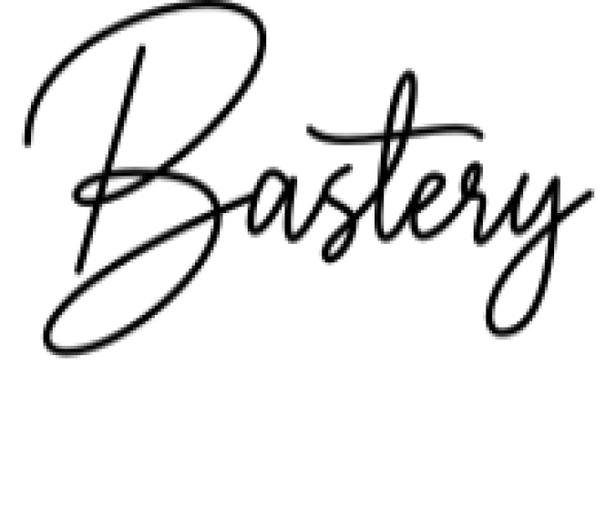 Bastery Font Preview