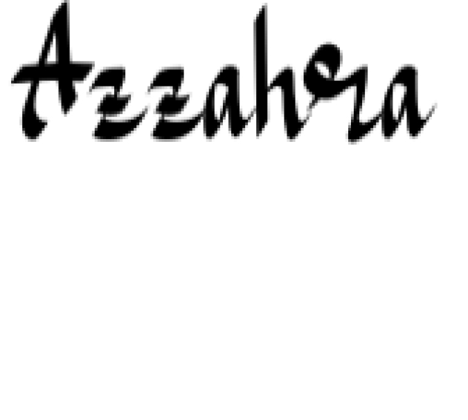 Azzahra Font Preview