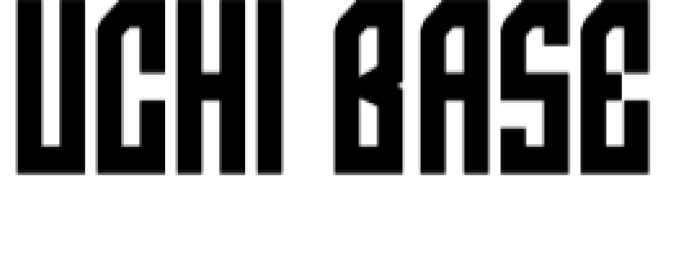 Uchi Base Font Preview