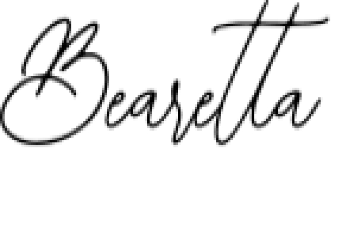 Bearetta Font Preview