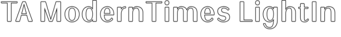 TA Modern Times Font Preview