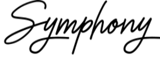 Symphony Font Preview