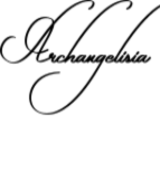 Archangelisia Font Preview
