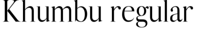 Khumbu Font Preview
