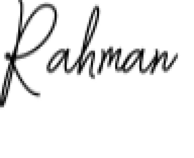 Rahman Font Preview