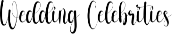 Wedding Celebrities Font Preview