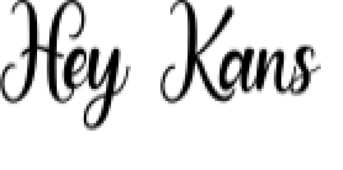 Hey Kans Font Preview