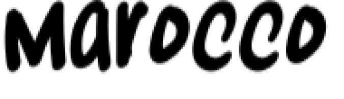 Marocco Font Preview