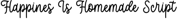 Happiness is Homemade Font Preview