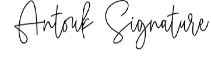 Antuok Signature Font Preview