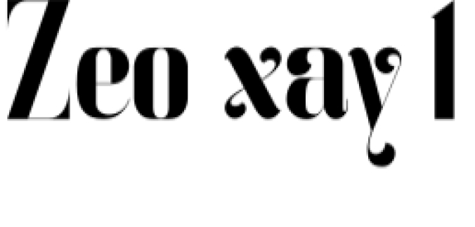 Zeo Xay Font Preview
