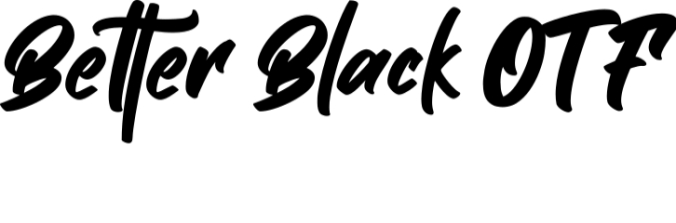 Better Black Font Preview