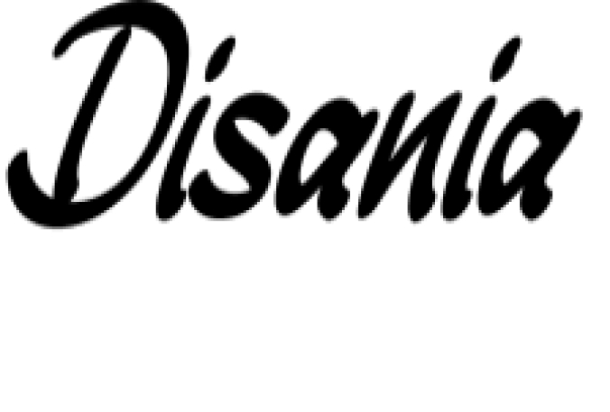 Disania Font Preview